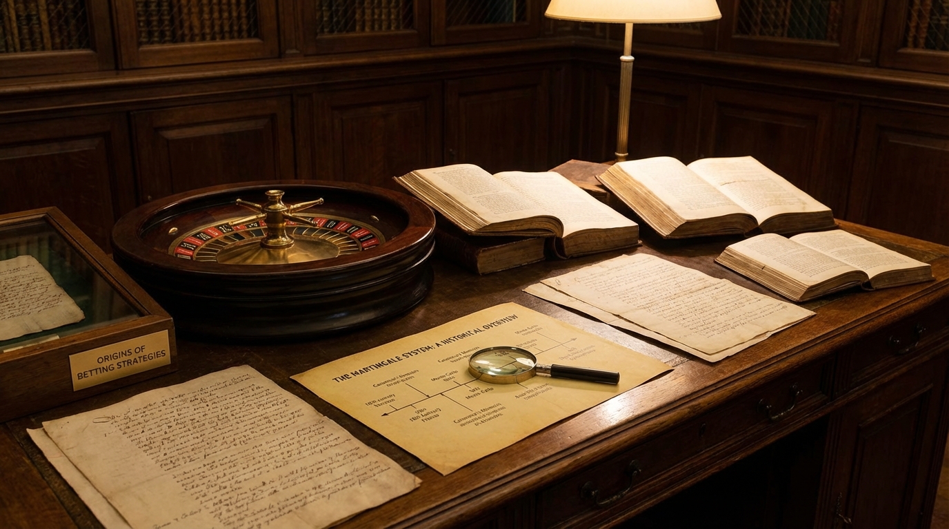 Martingale betting system origins in Roulette casino: Historical context.