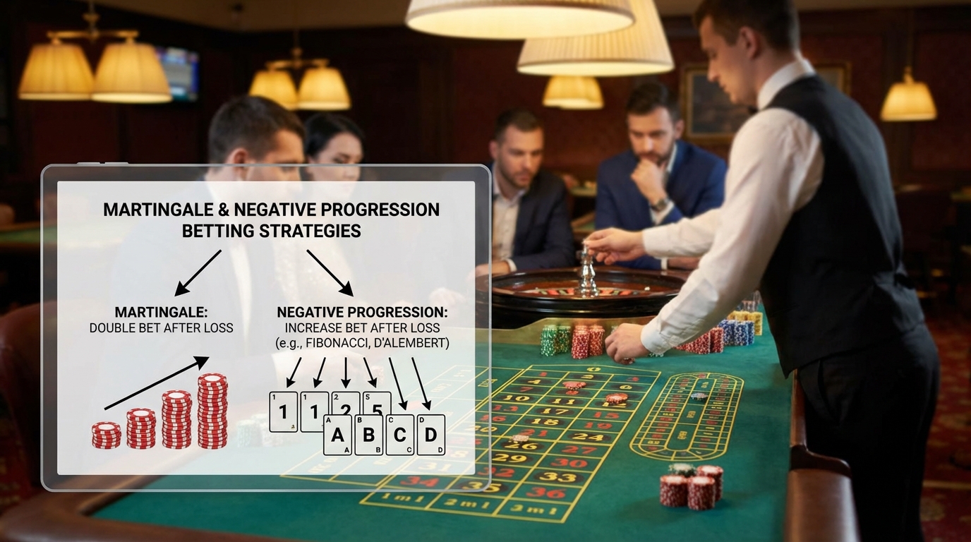 Martingale system explained: Fibonacci, D'Alembert, negative progression betting.